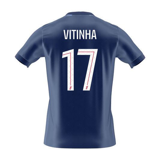 VITINHA #17 PSG Tröja 2025/26 Hemma Premium Mörkblå