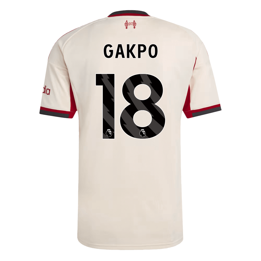 Liverpool Tröja GAKPO #18 2025/26 Borta Vit
