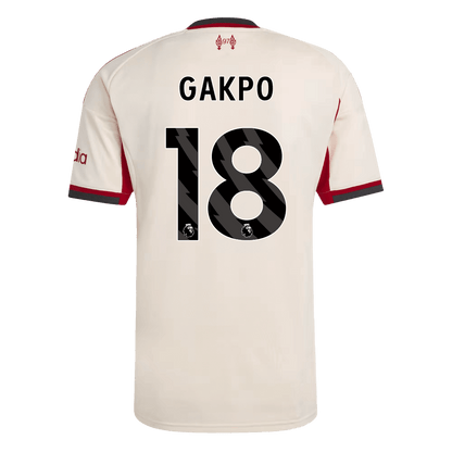 Liverpool Tröja GAKPO #18 2025/26 Borta Vit