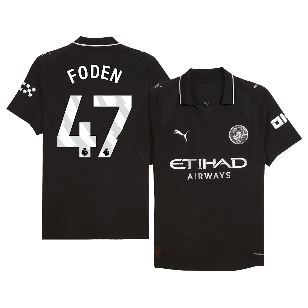 FODEN #47 Manchester City Tröja 2025/26 Borta Autentisk
