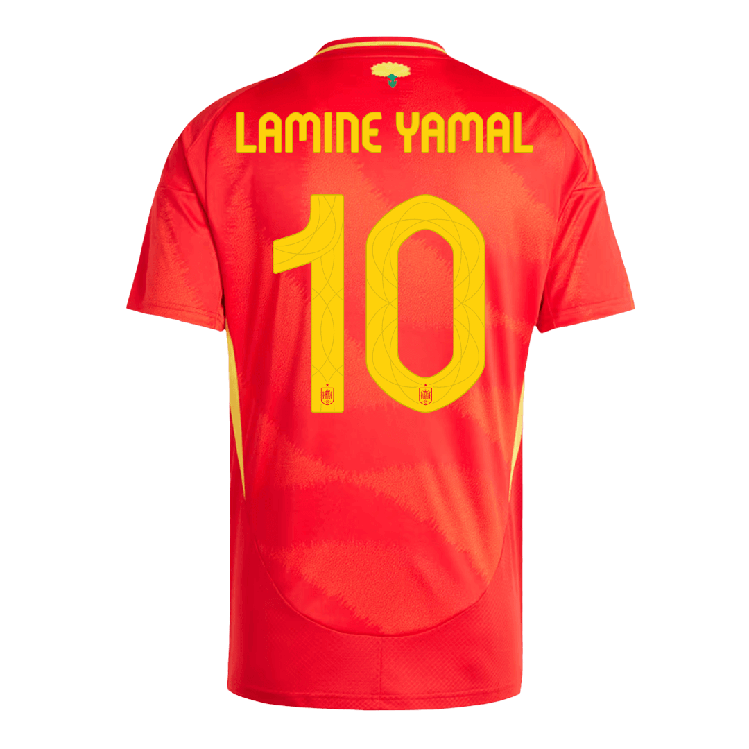 LAMINE YAMAL #10 Spanien Hemma Fotbollströjor Euro 2024