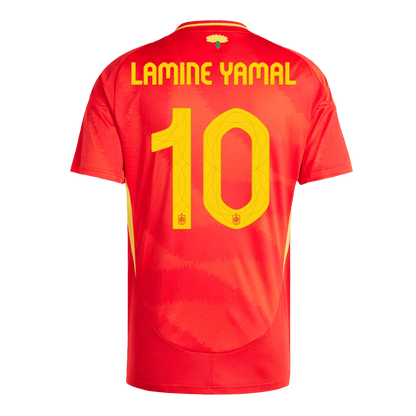 LAMINE YAMAL #10 Spanien Hemma Fotbollströjor Euro 2024