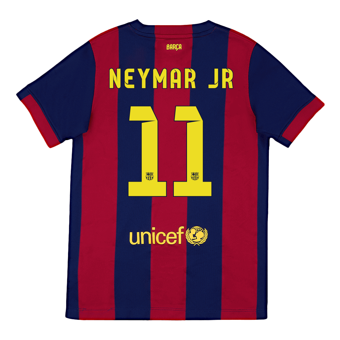 Retro Barcelona Hemma Fotbollströja NEYMAR JR #11 2014/15