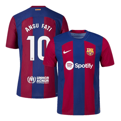 Barcelona Hemma Fotbollströja ANSU FATI #10 2023/24 Autentisk