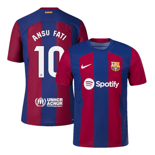 Barcelona Hemma Fotbollströja ANSU FATI #10 2023/24 Autentisk