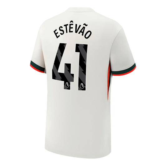 Chelsea Tröja ESTÊVÃO #41 2025/26 Borta Vit