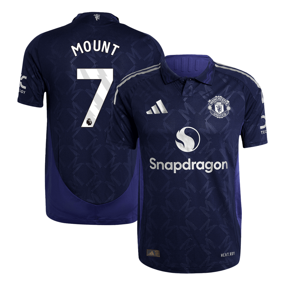 Manchester United Borta Fotbollströja MOUNT #7 2024/25 Autentisk