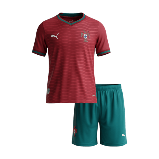 Portugal Tröja 2026 Hemmaställ Röd Barn - World Cup 2026