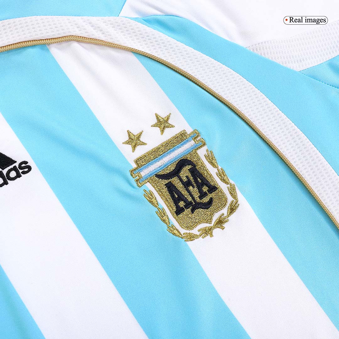 Argentina Hemma Fotbollströjor 2006 Retro