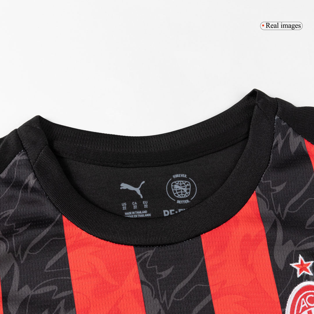 AC Milan Tröja 2025/26 Hemmaställ Red&Black Barn