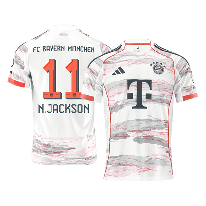 Bayern Munich Tröja N.JACKSON #11 2025/26 Borta Vit