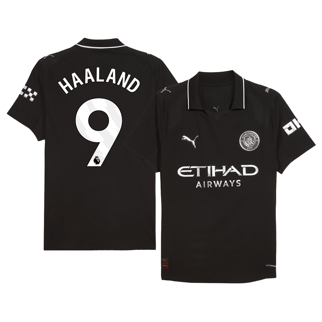 HAALAND #9 Manchester City Tröja 2025/26 Borta Autentisk
