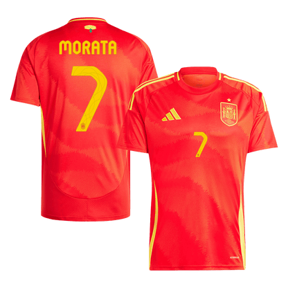 MORATA #7 Spanien Hemma Fotbollströjor Euro 2024