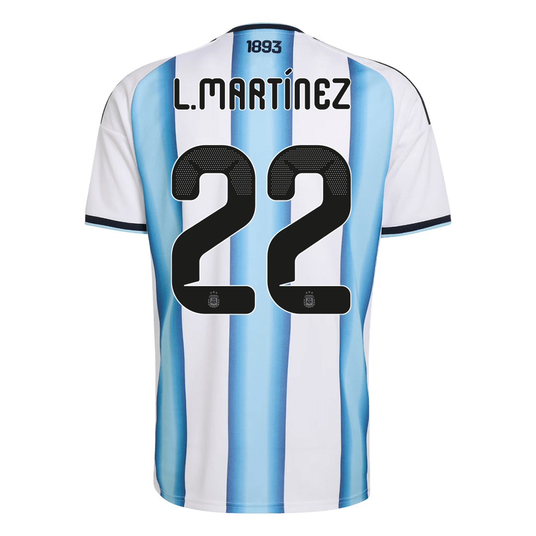 Argentina Tröja L.MARTÍNEZ #22 2026 Hemma Blå & Vit - World Cup 2026-2