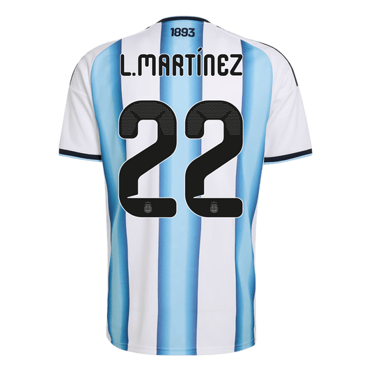 Argentina Tröja L.MARTÍNEZ #22 2026 Hemma Blå & Vit - World Cup 2026-1