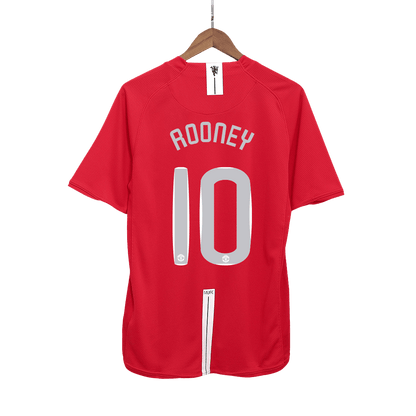 Retro Manchester United Hemma Fotbollströja ROONEY #10 2007/08 - UCL Final