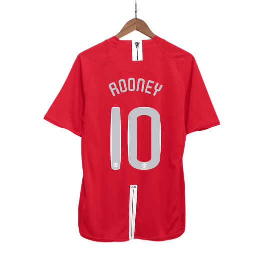 Retro Manchester United Hemma Fotbollströja ROONEY #10 2007/08 - UCL Final