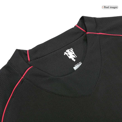 Retro Manchester United Borta Fotbollströja 2007/08 långärmad