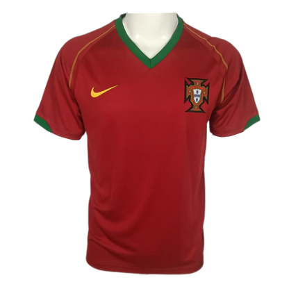 Portugal Hemma Fotbollströjor 2006 Retro