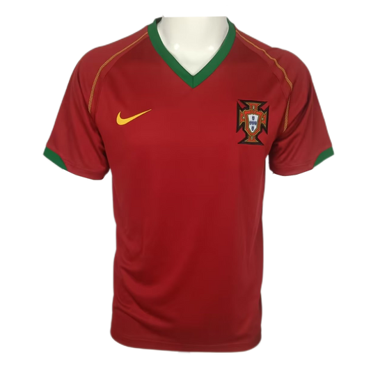 Portugal Hemma Fotbollströjor 2006 Retro