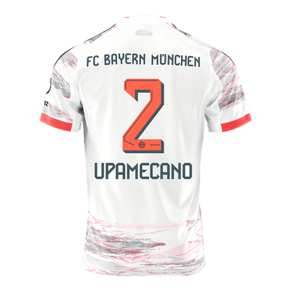 Bayern Munich Tröja UPAMECANO #2 2025/26 Borta Vit