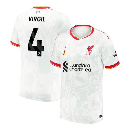 Liverpool Tredjeställ Fotbollströja VIRGIL #4 2024/25