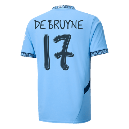 Manchester City Hemma Fotbollströja DE BRUYNE #17 2024/25 - UCL