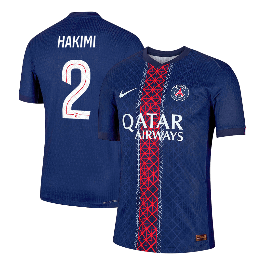 PSG Tröja HAKIMI #2 2025/26 Hemma Mörkblå