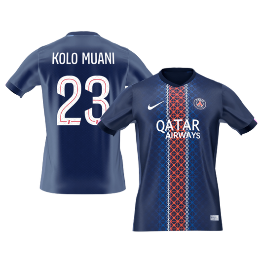 KOLO MUANI #23 PSG Tröja 2025/26 Hemma Premium Mörkblå