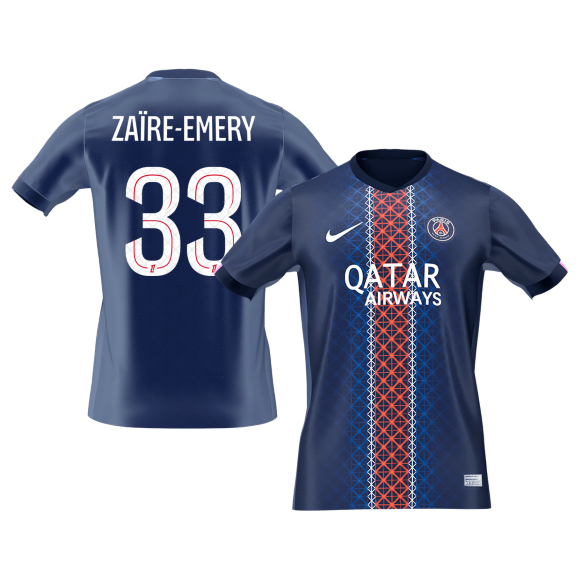 ZAïRE EMERY #33 PSG Tröja 2025/26 Hemma Premium Mörkblå