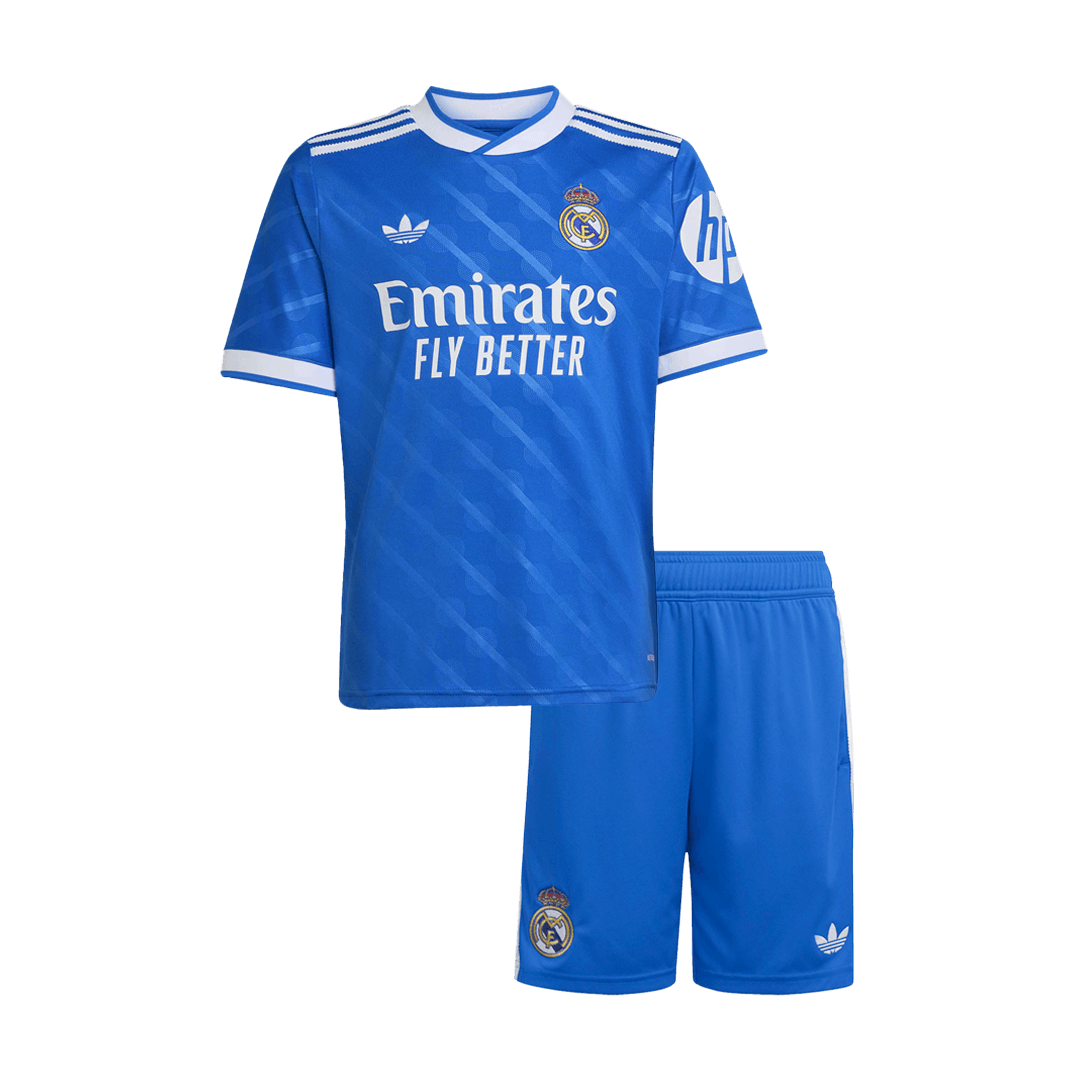 Real Madrid Tröja 2025/26 Tredjeställ Blå Barn