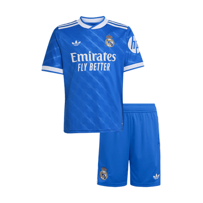 Real Madrid Tröja 2025/26 Tredjeställ Blå Barn