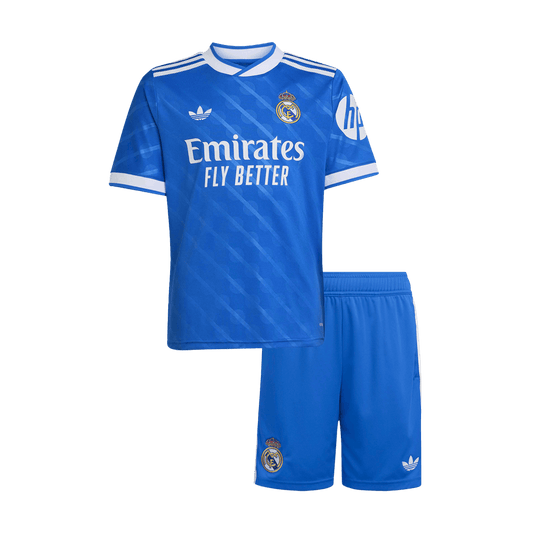 Real Madrid Tröja 2025/26 Tredjeställ Blå Barn