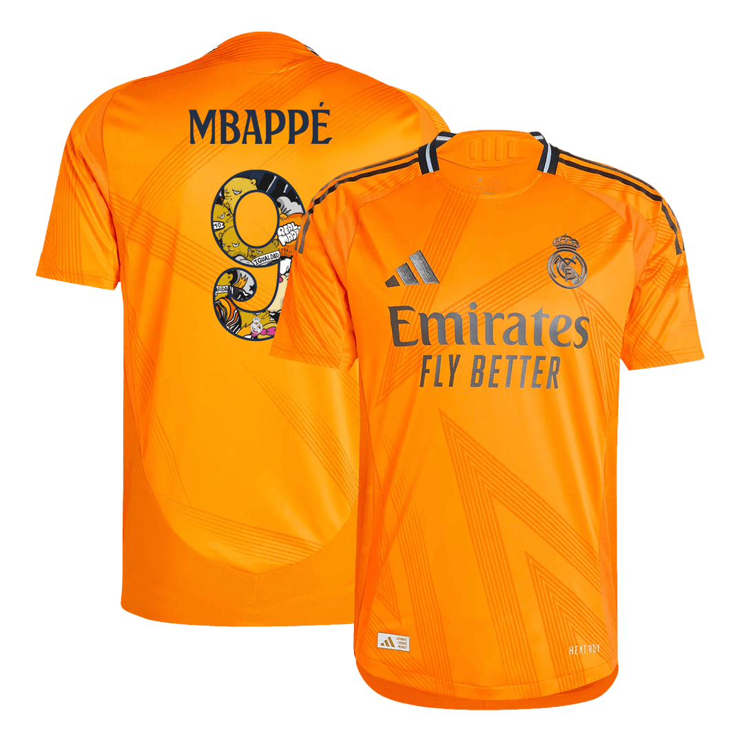Real Madrid Borta Fotbollströja MBAPPÉ #9 2024/25 Autentisk