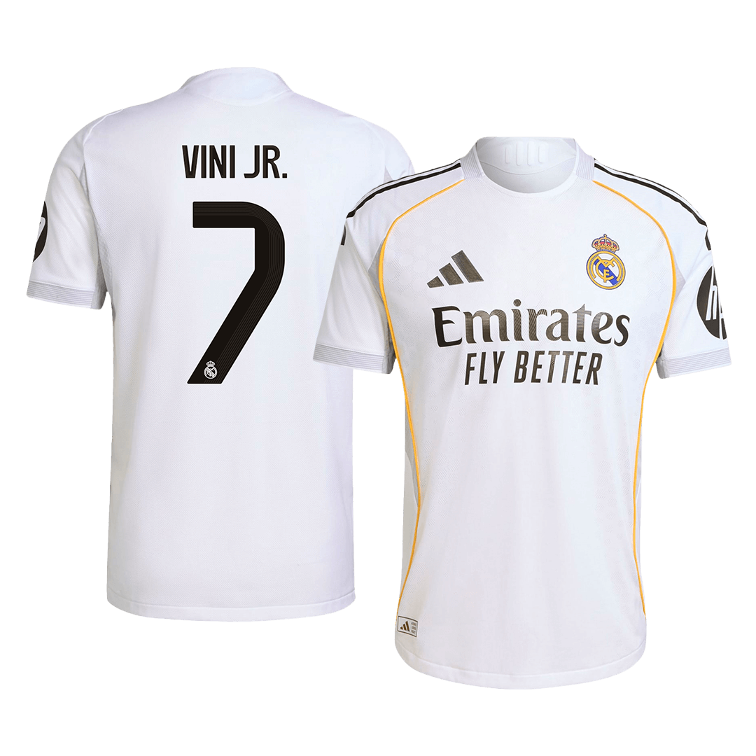 VINI JR. #7 Real Madrid Hemma Fotbollströjor 2025/26 Autentisk
