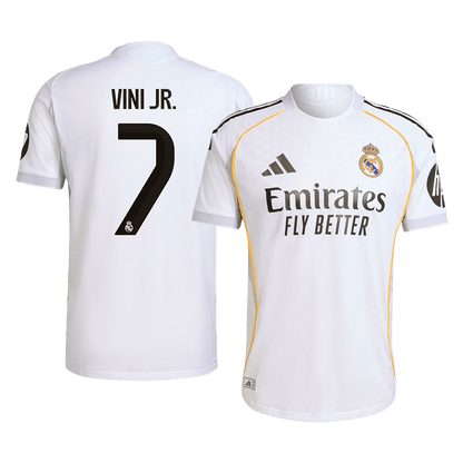 VINI JR. #7 Real Madrid Hemma Fotbollströjor 2025/26 Autentisk