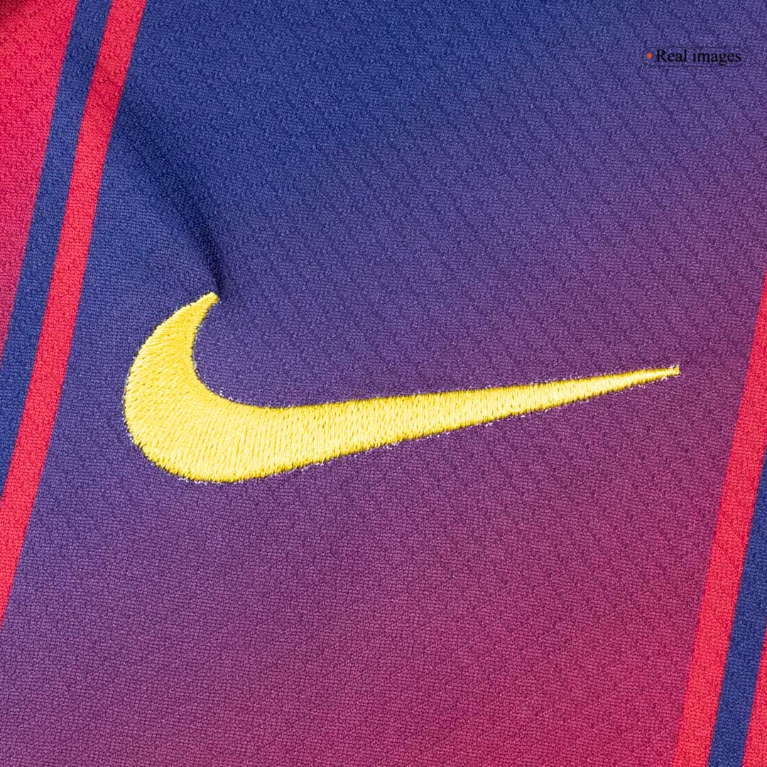 Barcelona Tröja 2025/26 Hemma Långärmad Röd/Blå