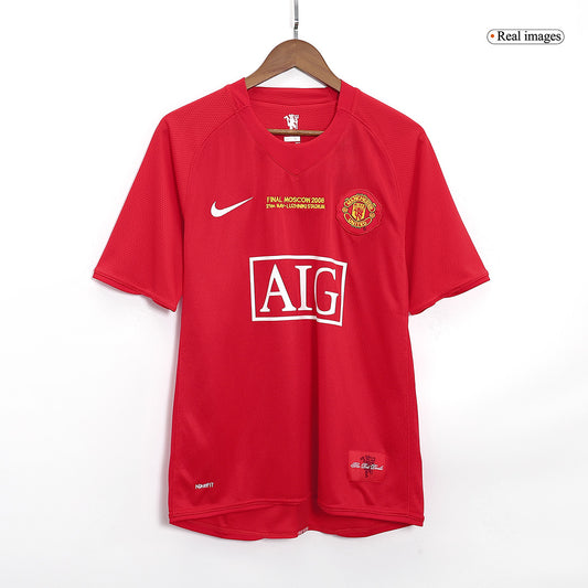 Retro Manchester United Hemma Fotbollströja 2007/08