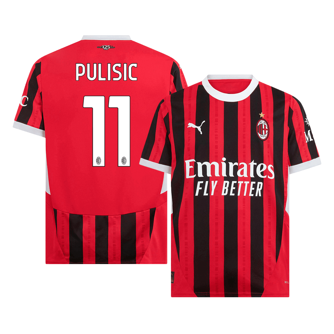AC Milan Hemma Fotbollströja PULISIC #11 2024/25