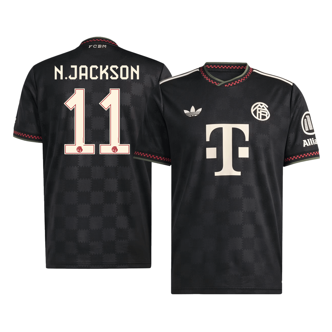 Bayern Munich Tröja N.JACKSON #11 2025/26 Tredje Svart