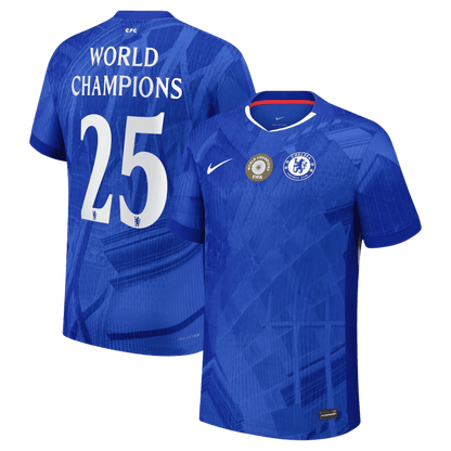 WORLD CHAMPIONS #25 Chelsea Tröja 2025/26 Hemma - with chest badge