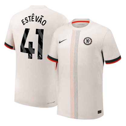 Chelsea Tröja ESTÊVÃO #41 2025/26 Borta Autentisk Vit