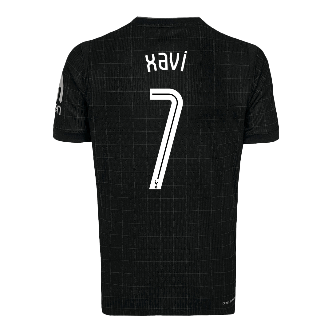 Tottenham Hotspur Tröja XAVI #7 2025/26 Borta Svart - UCL