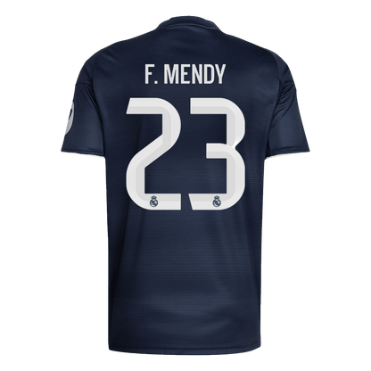 Real Madrid Tröja F.MENDY #23 2025/26 Borta Mörkblå