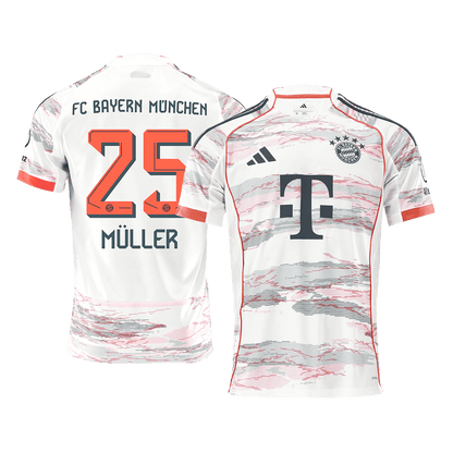 MÜLLER #25 Bayern Munich Borta Tröja 2025/26