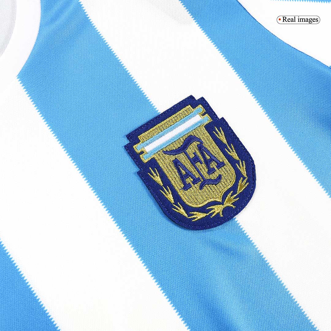 Argentina Hemma Fotbollströjor 1986 Retro