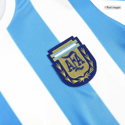 Argentina Hemma Fotbollströjor 1986 Retro
