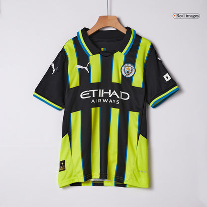 Manchester City Borta Fotbollströja 2024/25 Fotbollssats Barn