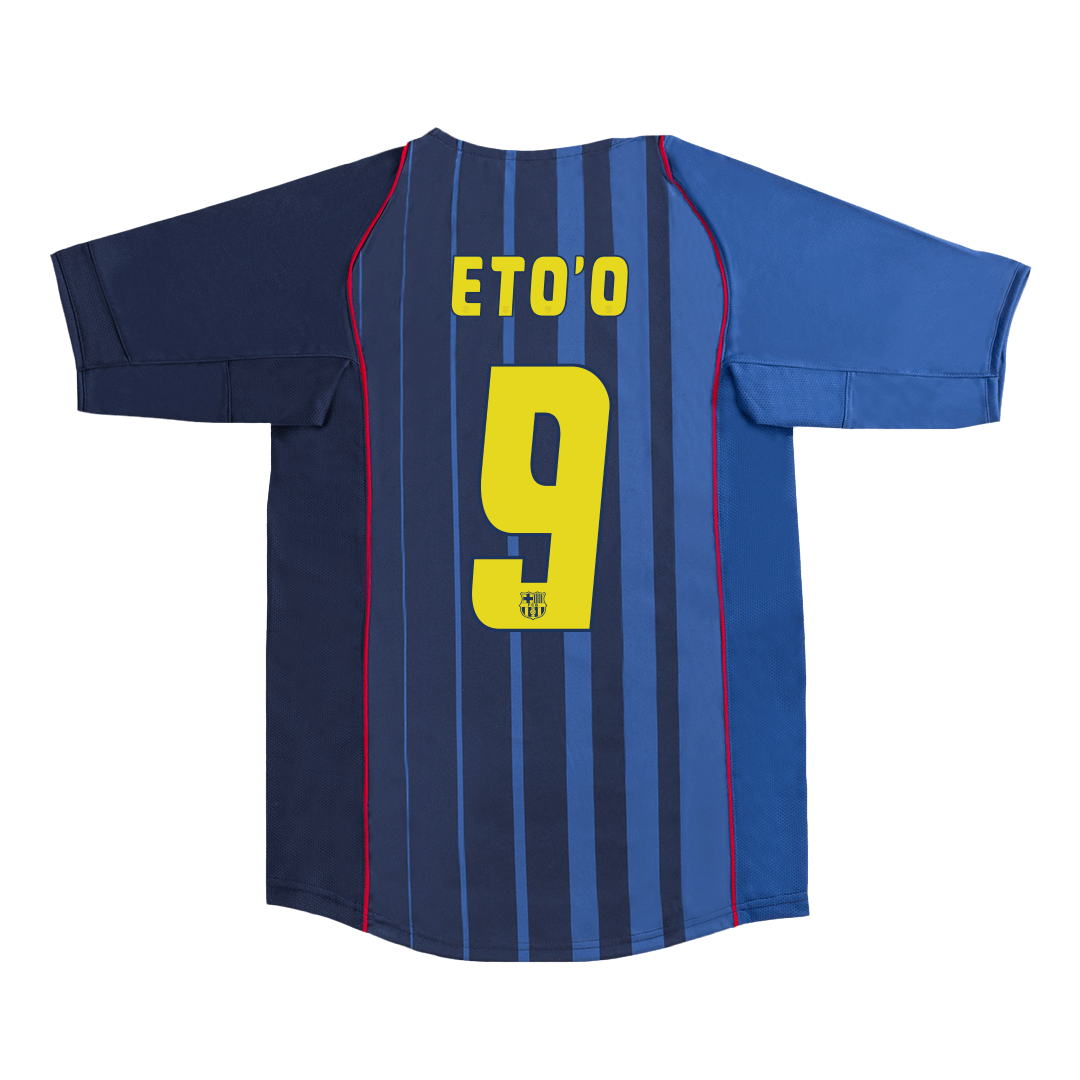Retro Barcelona Borta Fotbollströja ETO'O #9 2004/05
