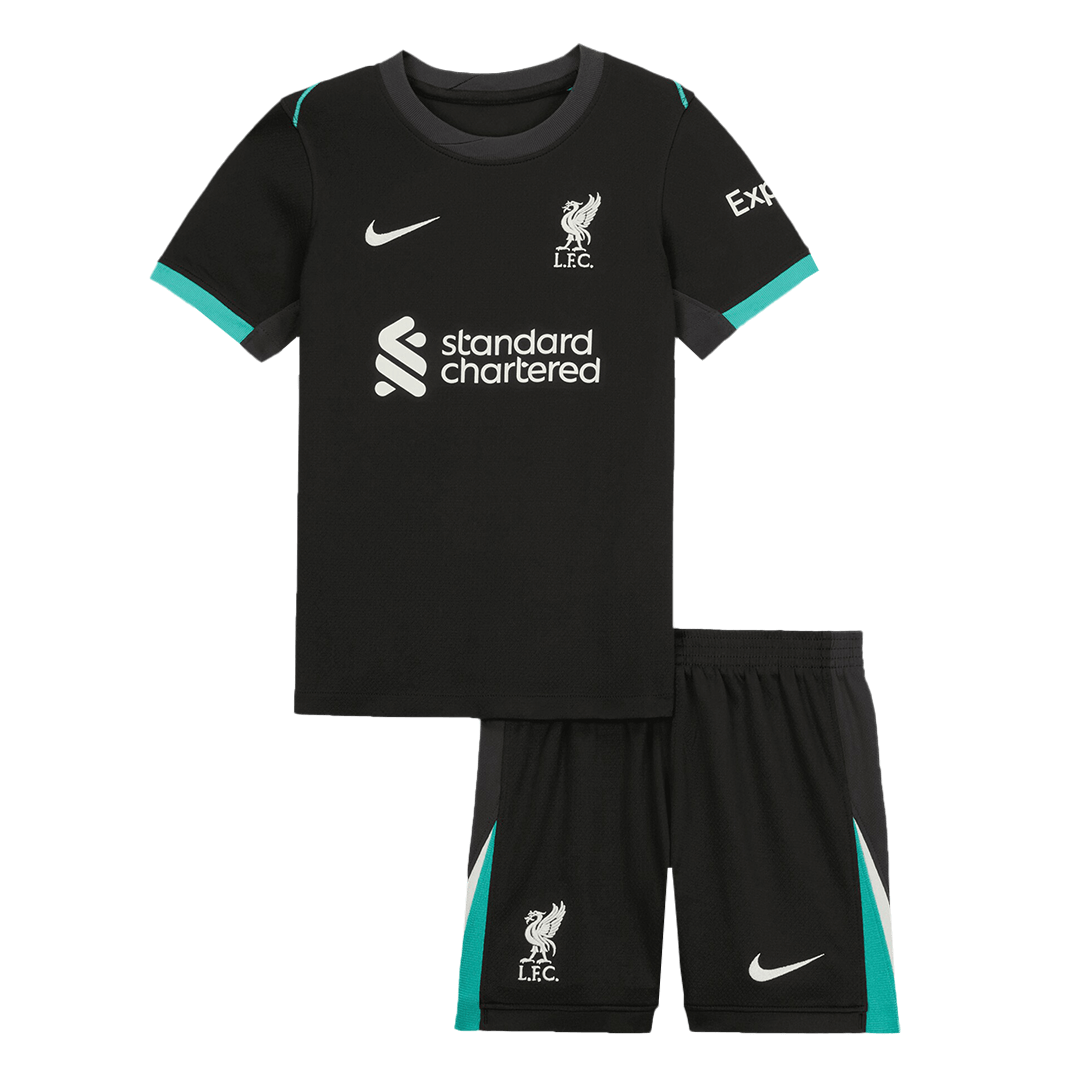 Liverpool Borta Fotbollströja 2024/25 Fotbollssats Barn